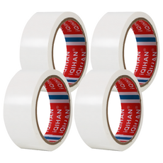 iQIHAN 高黏度強力布膠帶 30mm x 20m 白色, 4捲