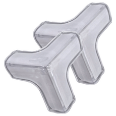 透明防撞角 20個入 緊密貼合 牢固耐用 防水防油 柔軟材質, 大T型 透明色, 2組