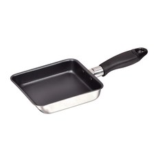 珍珠金屬 IH適用 兩層方形煎鍋 不沾塗層 HB-2190 14 x 12cm, 1個