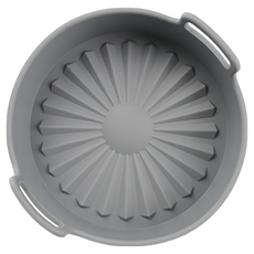 Air Friend 矽膠3L氣炸鍋專用烘培籃, 19cm, 灰色, 1個