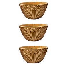 WANDU 瓦讀 奈良陶瓷碗 6吋, 黃色, 1組