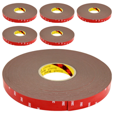 3M 無痕網格雙面膠, 黃色雙面膠, 6個