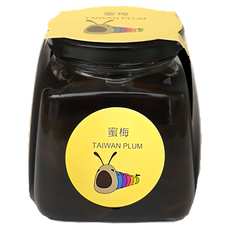 水里鄉農會 簡單生活 蜜梅, 台灣製造，純蜜梅漬，100%純蜂蜜天然甘甜, 530g, 1罐
