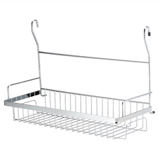 HomeMax 不鏽鋼掛鉤式瓶罐收納架 (大), SUS304(18-8A)不鏽鋼, 寬45X深18X高32cm, MIT台灣製造, C29028, 1個