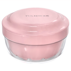 yulikiker 清潔密封浸泡盒 隱形牙套用, 粉色, 1個