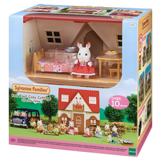 EPOCH 森林家族 紅瓦舒適小屋 內附巧克力兔妹妹玩偶 超過10種以上的傢俱小物, SY-5303, 1盒