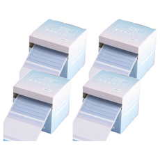 抽拉式便利貼 易撕取 不乾膠, 漸層藍, 256張, 4盒