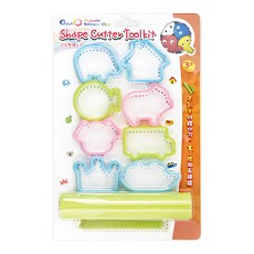 Q-doh 有機矽膠黏土壓模專用工具8件組, 1組, 多色