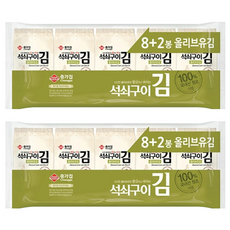 JONGGA 宗家府 橄欖油海苔 韓國傳統古法製作 300度高溫烘培 保留原始海藻美味以及脆度, 40g, 2袋