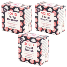 Lamazuna 葡萄柚洗臉皂 - 混合&油性膚質適用, 手工純素, 25g, 3盒