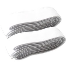 東大門鈕扣王 高彈力雙層編織鬆緊帶 25mm, 2個, 白色