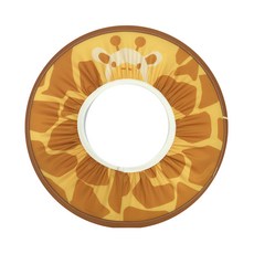 aguard 兒童洗髮帽 防水彈性佳 卡通造型設計, 長頸鹿, 1個