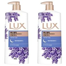 LUX 麗仕 精油香氛沐浴乳 薰衣馨舞, 法國薰衣草精油, 無Parabens防腐劑, 1L, 2瓶