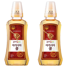 gomgom 刺槐蜂蜜 500g, 2瓶