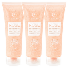 MY SCHEMING 我的心機 身體去角質霜 玫瑰亮白, 250ml, 3條