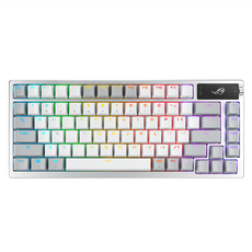 ASUS 華碩 電競有線 + 無線機械鍵盤, 月光白, ROG Azoth, 青軸