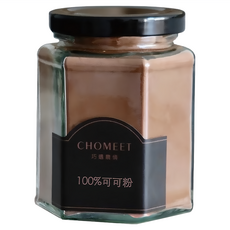 CHOMEET 巧遇農情 100g 無糖純可可粉 沖泡飲品、烘焙原料皆適宜, 1入, 1罐