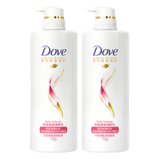 Dove 多芬 輕盈蓬鬆 潤髮乳 針對細軟扁塌髮質, 700g, 2瓶