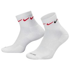 NIKE 耐吉 男女基本款短襪 DH3827902M, 白色, 1雙