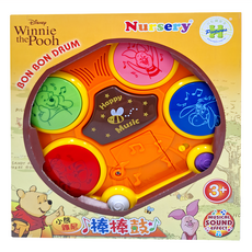HUNDRED PICTURES 百耘圖 Winnie The Pooh 小熊維尼 棒棒鼓, 3+ 音樂聲光效果, 23.6 x 9 x 26.3cm, HPDM-0006, 1盒