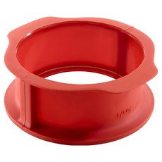 LeKue 深蛋糕環 + 瓷盤 15cm, 1組, 紅色