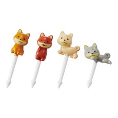 p-3460 可愛柴犬食物叉(4入)!, 4入, 1入