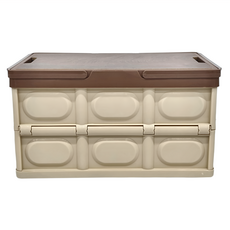 木蓋折疊箱 手提版 1.8kg, 咖啡色, 1個