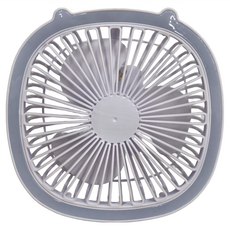 可調光立掛充電4合1風扇, 三檔風速, 180°送風角度, 冷熱風兩用, 貓耳造型, 單一商品, 顏色隨機