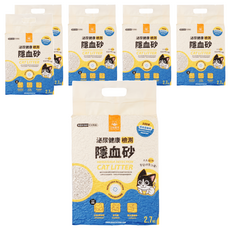 DOG CAT STAR 汪喵星球 泌尿健康檢測隱血豆腐貓砂 條型，高靈敏度，10秒檢測，2.7kg, 無味, 6袋