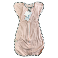 insular 茵秀麗 彈力棉質嬰兒蝴蝶型包巾 0-9個月開袖多尺寸, 粉色