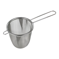 ECHO 不鏽鋼泡茶細密濾網 過濾茶渣 手柄設計方便使用 耐用易清洗 多用途飲品過濾, 1個