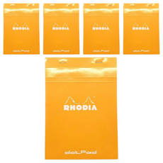 RHODIA N°16 上翻筆記本, A5 點點內頁, 法國製造, 橘色, 5個