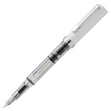 TWSBI 三文堂 ECO 鋼筆 EF 白色 透明筆身 極細字 活塞上墨