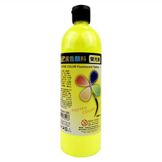 AP 廣告顏料 螢光黃, 500ml, 無毒安全, 色彩飽和, 1色
