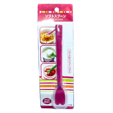 愛心矽膠小湯匙 CL2253, 粉紅色, 1支