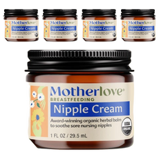 Motherlove 媽咪樂哺 乳頭舒緩霜 有機草本配方 舒緩乳頭, 29.5ml, 5個
