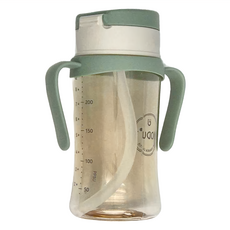 MODU'I BLUEMAMA 幼兒彈蓋PPSU防漏學習杯, 薄荷綠, 260ml, 1個