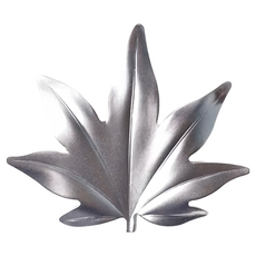 燕振興 葉型不鏽鋼筷架 - 楓葉 18-8不鏽鋼材質 日本製造, 楓葉 銀色, 1個