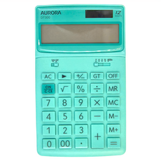AURORA 震旦 12位馬卡龍桌上計算機 DT300, 綠色, 1個