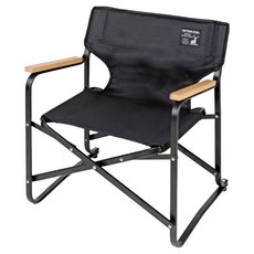 CAPTAIN STAG 鹿牌 鹿導演椅, 黑色, 1個