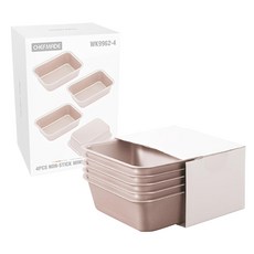 CHEFMADE 學廚 不黏迷你麵包盤 金色迷你麵包四件套 尺寸10.3x7.1x3.4cm, 10.3 x 7.1 x 3.4cm, 1組