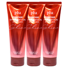 plu 璀璨亮澤身體香氛磨砂膏 Set 180g, 3條