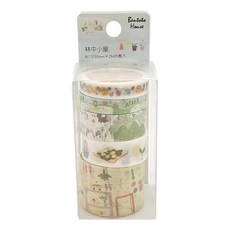 Bentoto House 本朵愛舍 珠光和紙膠帶 5個 ,林中小屋,1組