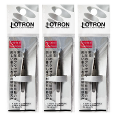 LOTRON 親密寶貝 L-204 斜口眉拔, 高級鋼材, 3個