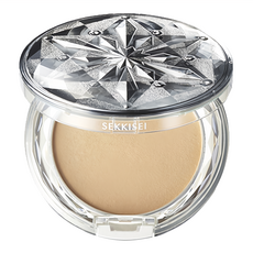 雪肌精 CC絲絨雪粉餅粉蕊 000，打造輕薄透亮妝感，修飾毛孔瑕疵，展現自然好氣色, 1個, White