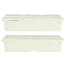 comet 床底收納整理箱, 象牙色, 2個