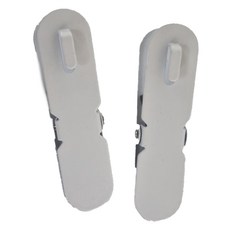 SHIMOYAMA 免釘鑽壁掛式洞洞板置物架專用夾子 2個, 白色, 1組