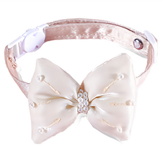 寵物項圈 20~30 x 1cm 時尚外出配件, 48 米白珍珠, 1個