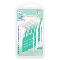 Mr.GOOD TOOTH 固特齒 L型牙間刷 Set 10支 4(S)-1.0mm, 1mm, 1組