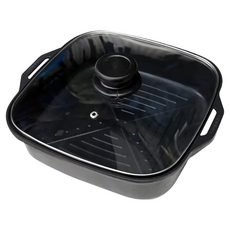 KooKE 煎烤煮不沾方鍋, 鋁合金材質, 27.5 x 24.5 x 7.4 cm, 1個